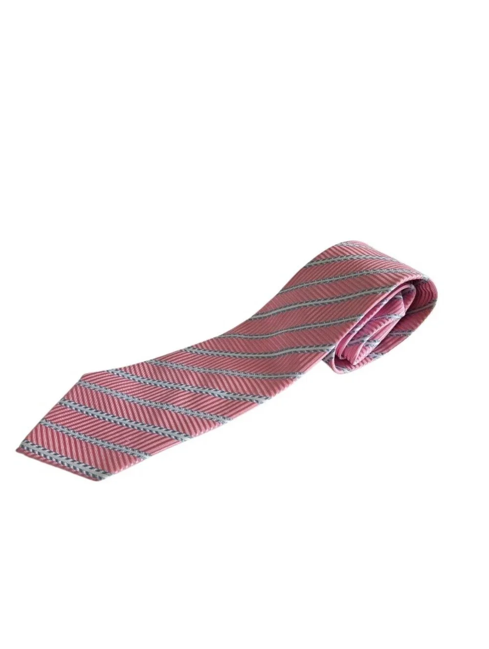 Gorgio Armani Silk Classic Pink Striped Men's Tie
